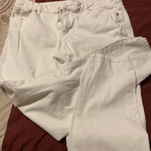 Crown and Ivy Size 10 White Stretch Jeans
